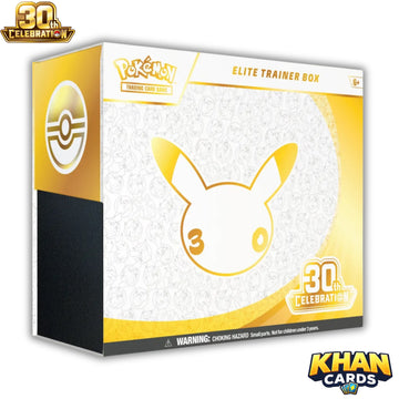 Pokémon 30th Celebration ETB – Elite Trainer Box – 9 Packs – Nidorina Promo – Live Opening or Sent Sealed