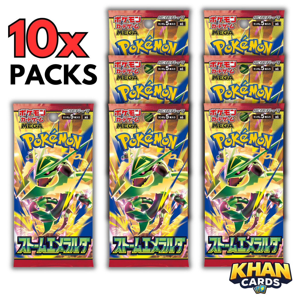 Pokemon Storm Emeralda Booster Pack – Japanese – Live Opening or Sent Sealed – Pokemon TCG