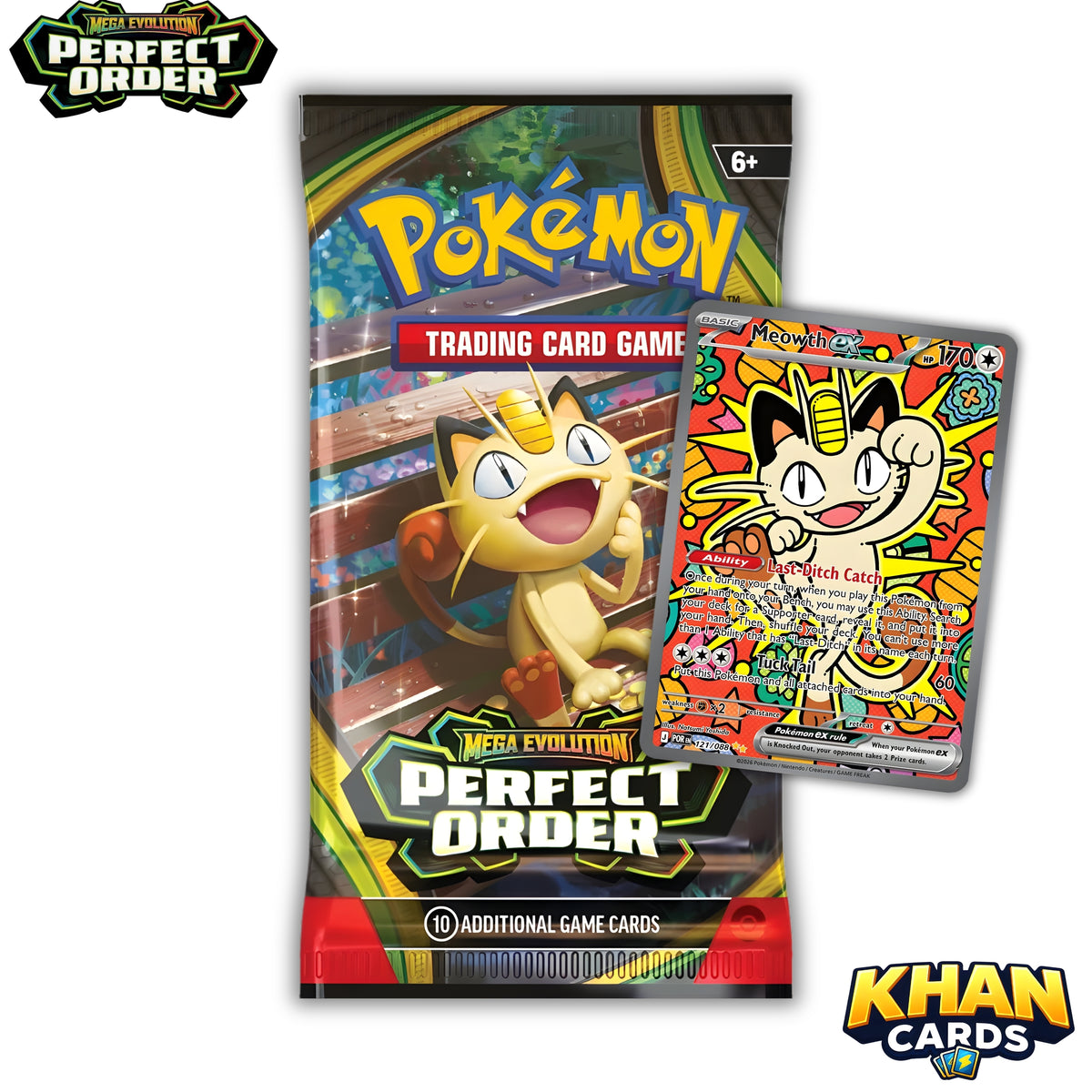 Pokémon Perfect Order Booster Pack - Mega Evolution - Live Opening or Sent Sealed - Pokemon Trading Card Game
