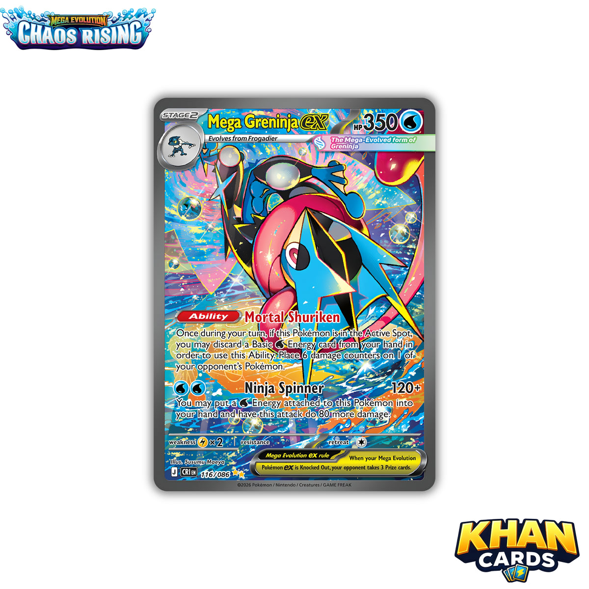Pokémon Chaos Rising Booster Pack - Mega Evolution - Live Opening or Sent Sealed - Pokemon TCG